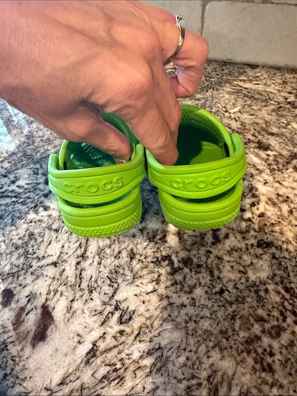 Green Baby Crocs